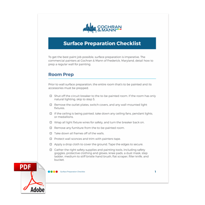Surface Preparation Checklist
